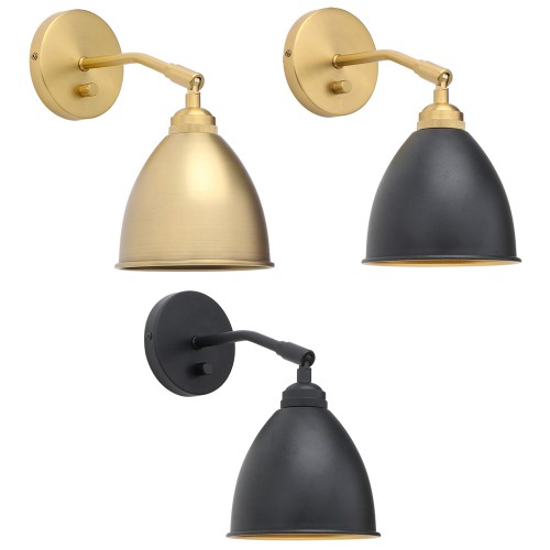 Retro Industrial Style Metal Iron Brass Dimmer Wall Light Adjustable Sconce Lamp