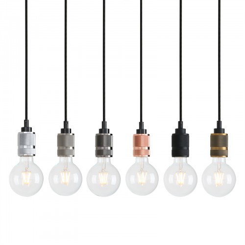 E27 Edison Bare Holder Hanging Lamp Retro Loft Ceiling Pendant Light